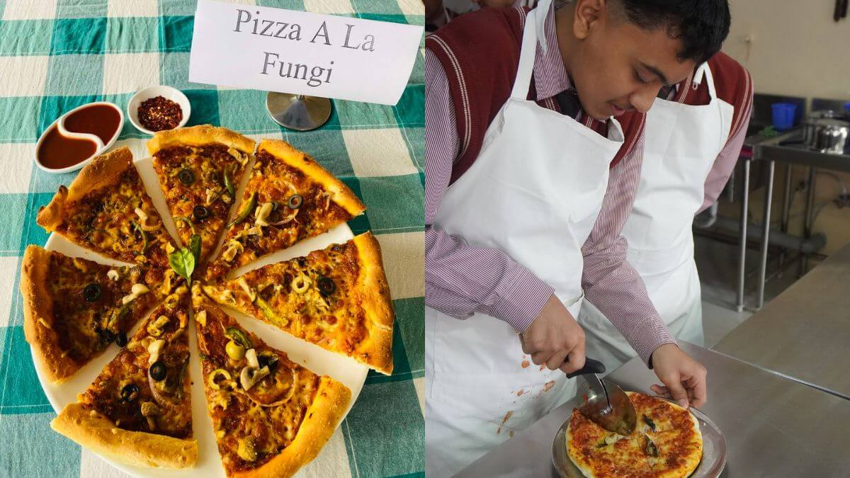 pizza workshop at united technical school