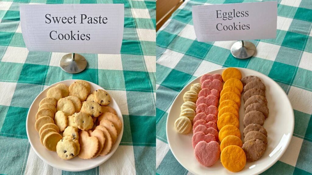 sweet paste cookies and eggless cookies learning at bakery course in kathmandu